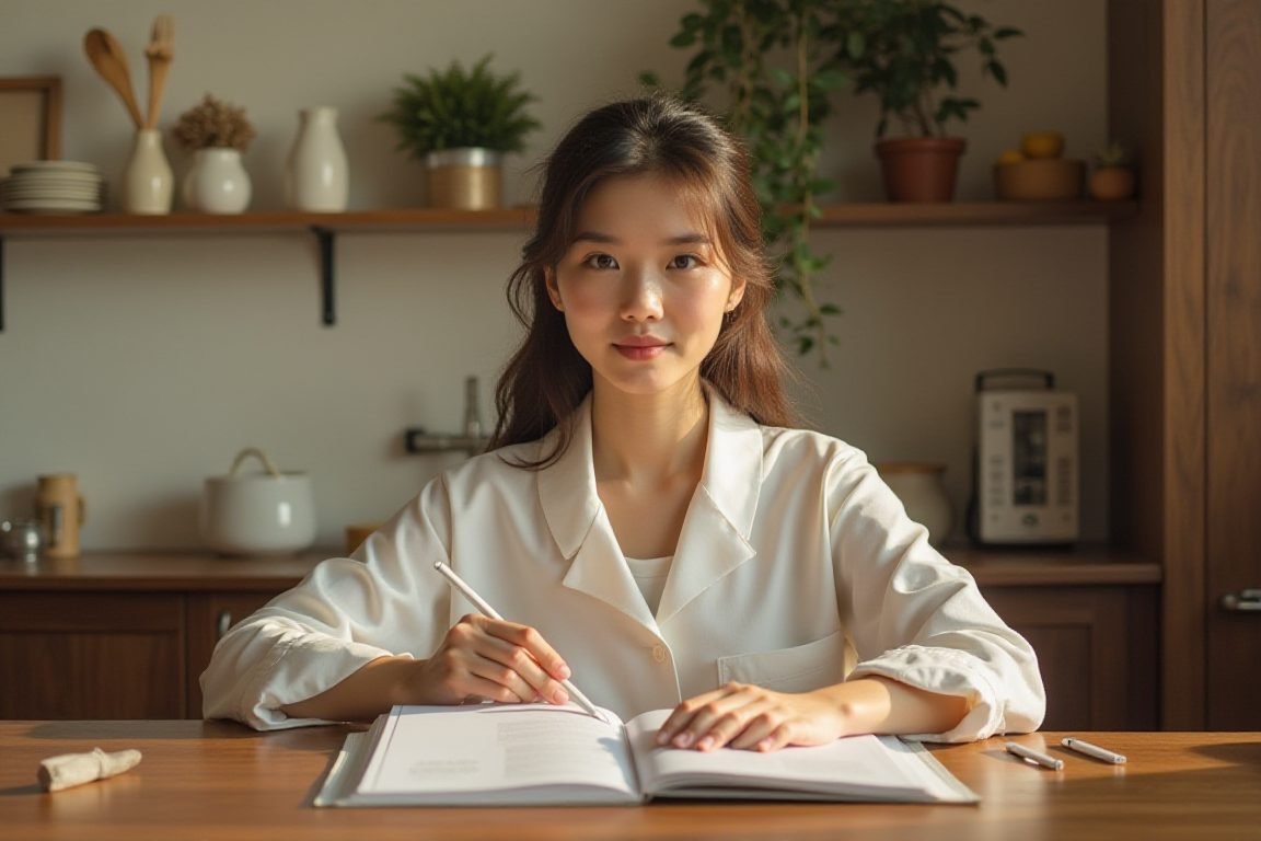คนพาโกลเด้นรีทรีฟเวอร์วิ่งเล่นในสวนสาธารณะตอนเช้า ใส่สายจูงและชุดสปอร์ต